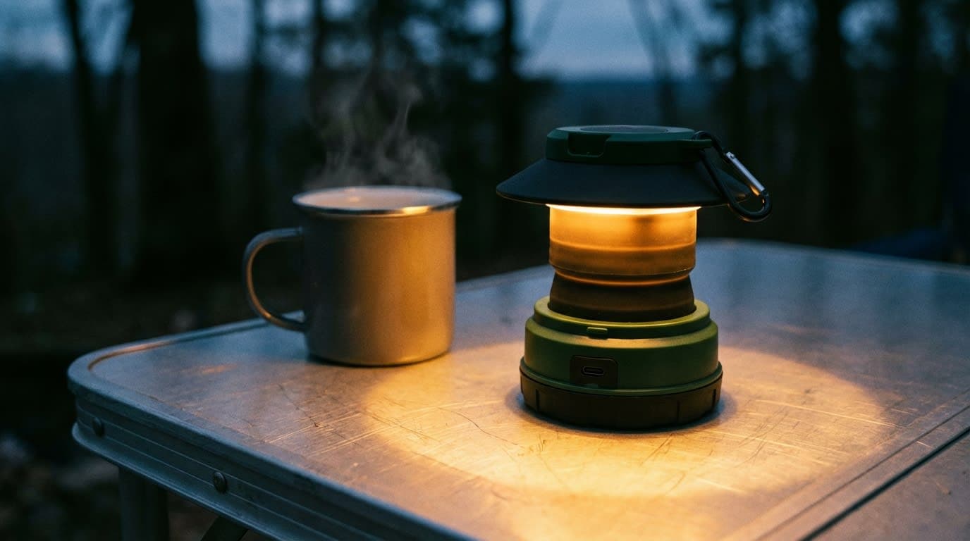 The Ridgeline Lantern — USB-C rechargeable light for 40 hours