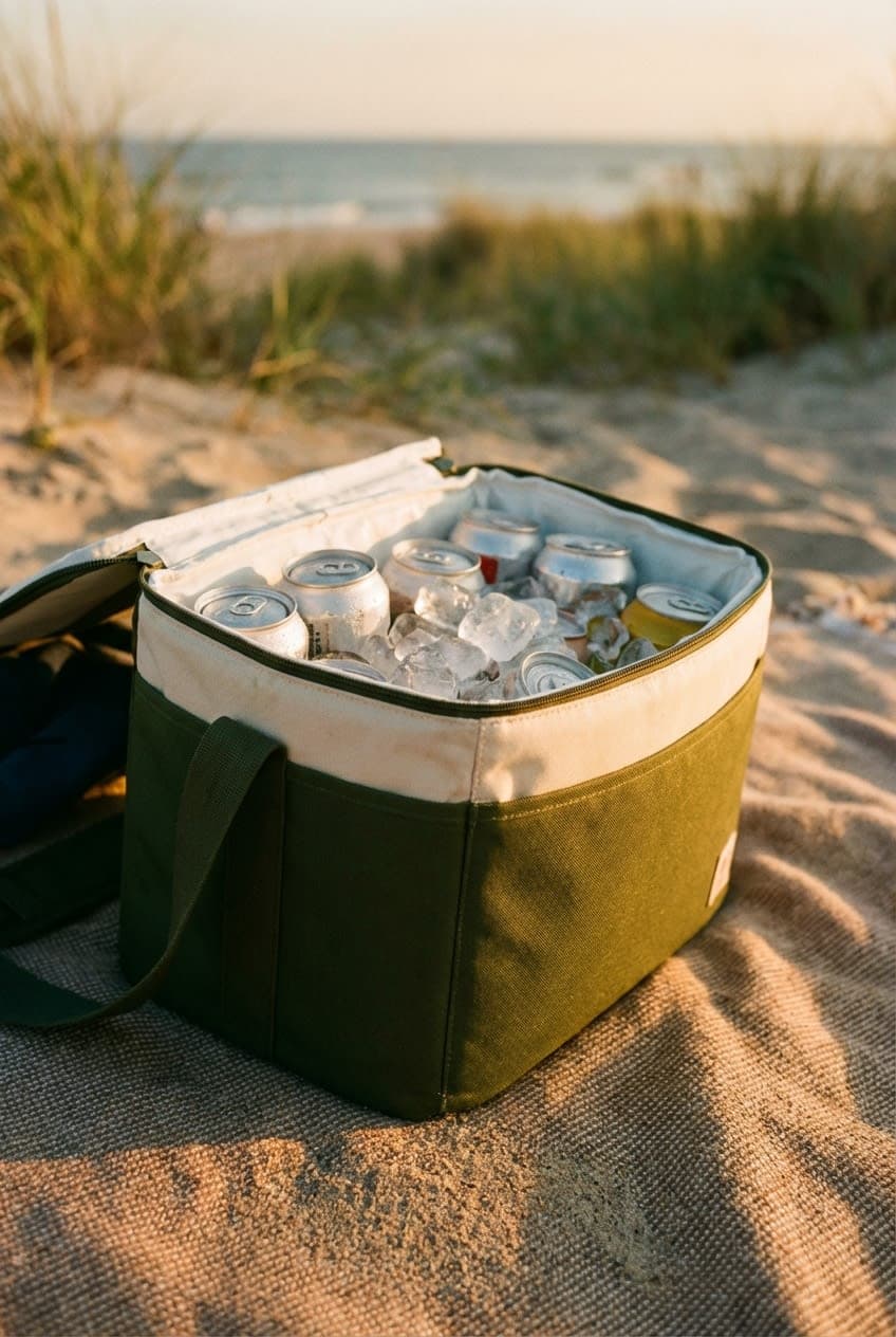 The Drift Cooler — Keeps ice for 18 hours, keeps sand out forever